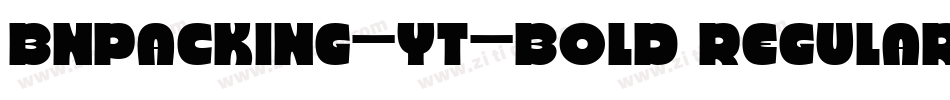 Bnpacking-YT-Bold Regular字体转换